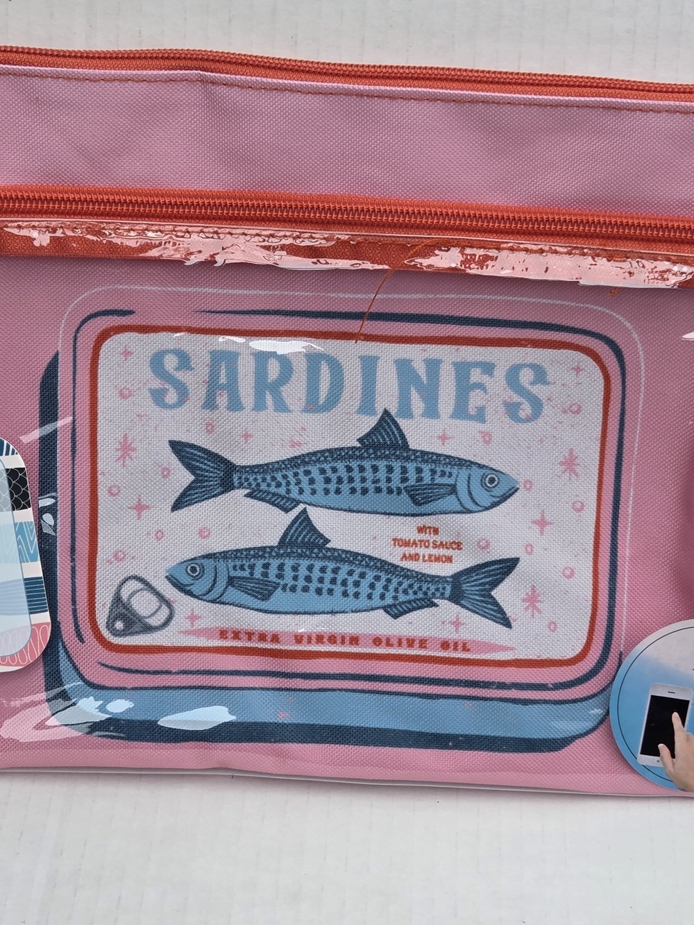 Pink Sardines Swimsuit Sack/Pouch